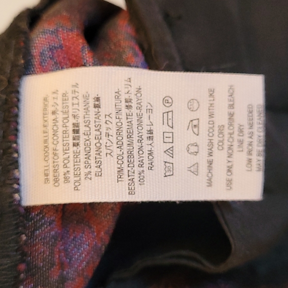 Free People Red Jacquard Pleated Dress Pants Size 4 - Picture 7 of 9